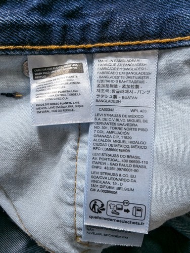 Levi's 505 Regular Fit Jeans Men's Size 32x34 Dark Wash - Picture 3 of 14