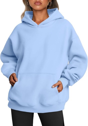 Womens Oversized Hoodies Fleece Sweatshirts Sweaters Pullover Outfits Clothes - Picture 10 of 345
