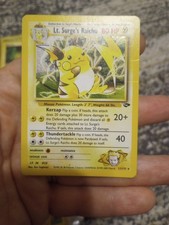 Pokémon TCG Lt. Surge's Raichu Holo Unlimited Rare Card Gym Challenge 11
