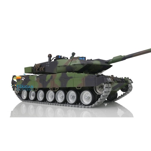 Henglong RC 1/16 7.0 Tank Customized Leopard2A6 3889 Metal Tracks Barrel Recoil - Imagen 10 de 12