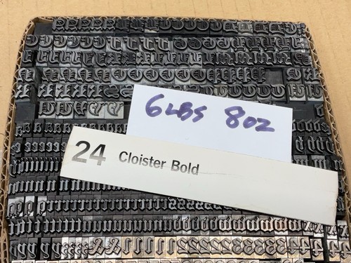 24 Pt Cloister Bold / ATF 98 / Letterpress Font - Picture 9 of 9