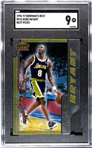1996-97 Bowman's Best - Picks Kobe Bryant #BP10 Rookie SGC 9