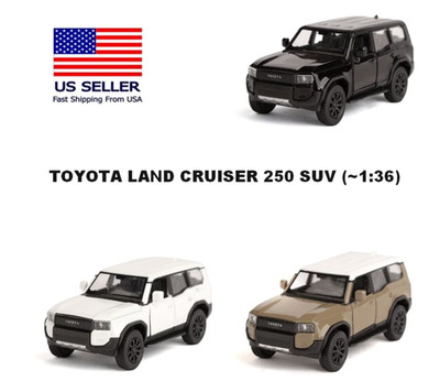 TOYOTA LAND CRUISER 250 SUV RARE ~1:36 DIECAST NEW HTF CAR MODEL 3 CHOICES GIFT