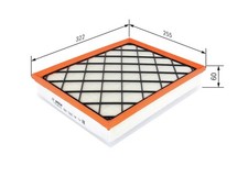 BOSCH Luftfilter F 026 400 410 Filtereinsatz für BMW X5 E72 X6 E71 E70 xDrive
