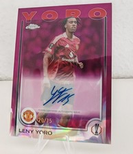 Topps Chrome UCC 24/25 Leny Yoro Auto /75 Man...