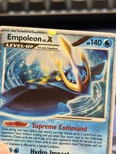 SWIRL + HOLO BLEED Empoleon Lv. X 120/130 - Diamond Pearl - Ultra Rare- played