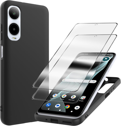 Für Cricket Icon 6 Hülle mit 2er Pack Hartglas Displayschutzfolie Stoßfest S - Bild 12 von 12