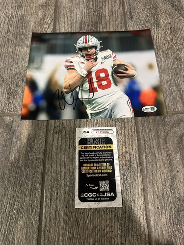 WILL HOWARD SIGNED OHIO STATE BUCKEYES 8X10 FOTO JSA COA HANDSIGNIERT CHAMPS! - Bild 1 von 2