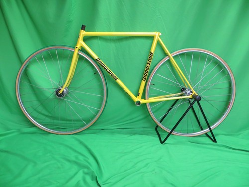 Bridgestone Yellow NJS Keirin Frame Set Track Bike 51cm Free Shipping - Picture 16 of 16