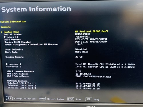 HP ProLiant DL360 Gen9 8-SFF 2*E5-2650v3 2.3GHz 32GB RAM H240ar 640SFP28 Server - Picture 2 of 9
