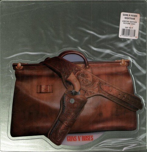 Guns N Roses Nightrain 7" vinyl UK Geffen 1989 Limited edition shaped pic disc - Bild 1 von 2