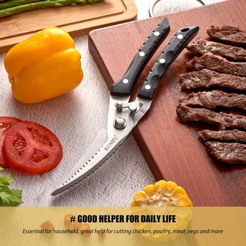 Geflügelschere, Allzweck Schwerlast Küchenschere für Lebensmittel Truthahn Fleisch... - Bild 4 von 9