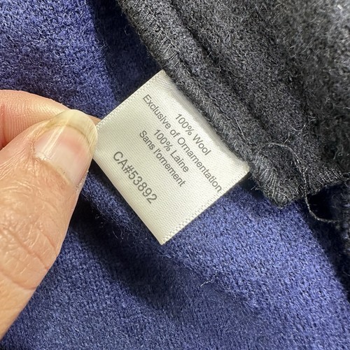 Chaqueta Abrigo Mujer Icelandic Designs Talla XL Azul 100% Lana Suéter Nórdico - Imagen 10 de 13