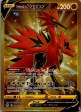 Galarian Zapdos V (Secret) Secret Rare SWSH09: Brilliant Stars 182/172 NM