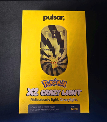 Pulsar Wireless Gaming Maus X2 CrazyLight Pokémon Pikachu Edition Mini PX2CL126