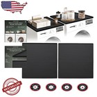 Durable 2 PC Washer Dryer Topper Mats 25"x25" Dark Grey Silicone Anti-Vibration