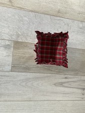 Longaberger Tea Basket Liner In Plaid Tidings Fabric. New