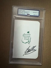 Jose Luis Ballester Signed Auto Augusta Masters Golf Scorecard PSA DNA 10 AUTO