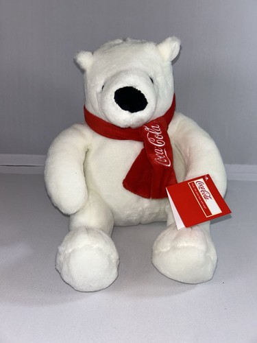 The Coca-Cola Company 6” Stuffed Plush Polar Bear w/ Red Scarf (Brand New) - Picture 11 of 12