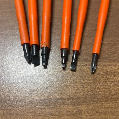 Klein Tools 1,000 Volt 6" Insulated 6 Piece Screwdriver Set - Picture 4 of 6