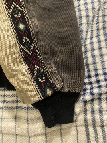 Vintage Cripple Creek Detroit Style Canvas Jacket Aztec Black & Tan Men’s Medium - Bild 10 von 11