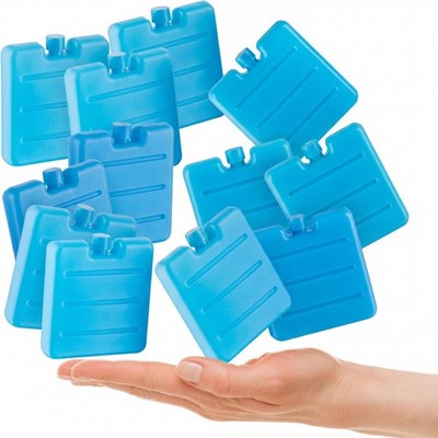 12er Set Mini Kühlakkus kleine Kühlelemente Cool Packs für Brotdose Lunchbox