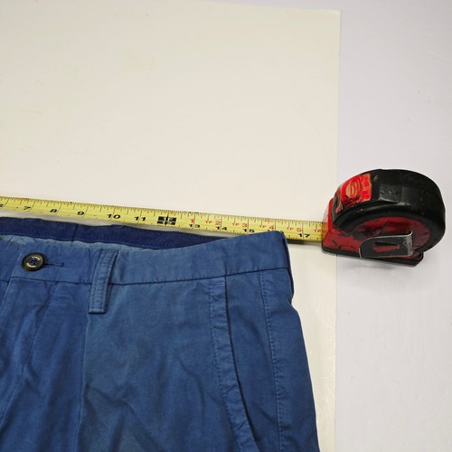 Tommy Bahama Blue Pleated Pants Men's Casual Dress Trousers Size 32x32 Vintage - Picture 6 of 13
