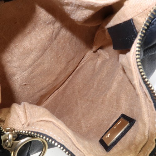 Fendi Logo Leder Schultertasche Handtasche schwarz 8BR228 echt gebraucht kostenloser Versand - Bild 20 von 22