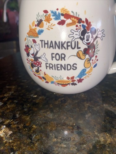 Disney Thankful For friends Mickey Minnie Mouse Fall Oversized Mug - Imagen 3 de 4