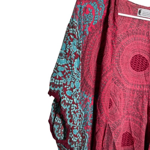 Lotus & Luna Sweater Women's Hand Made One Size Boho Kimono Artsy - Picture 4 of 8