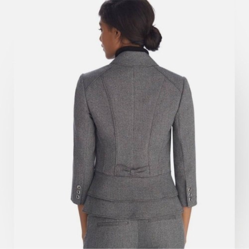 White House Black Market Gray Peplum Blazer - Picture 11 of 11