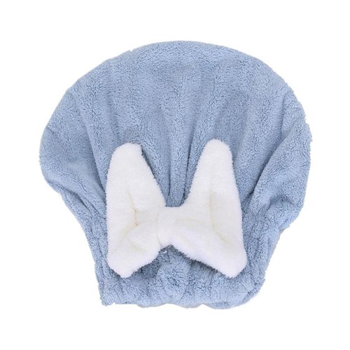 Women Lovely bowknot Hair Drying Cap Student Bath Cap Moisture Absorptio| E0S7 - Picture 20 of 22