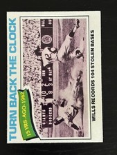 1977 Topps #435 Maury Wills TBTC  Los Angeles Dodgers NM