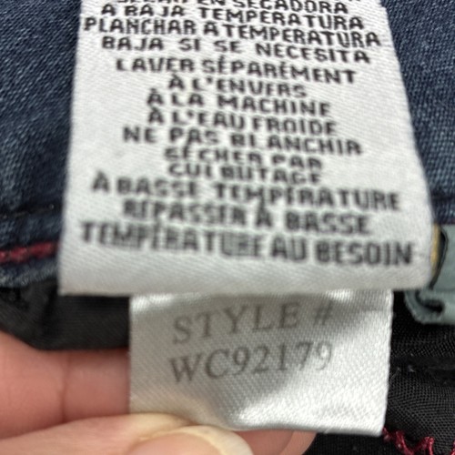 Mid Rise Denim Shorts Royalty For Me Wanna Better Butt? Size 12 Dark Wash Hemmed - Picture 14 of 15