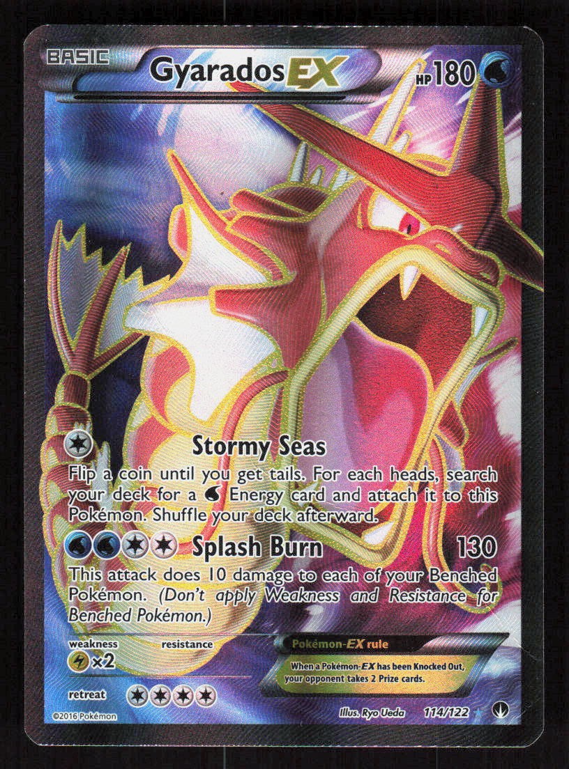 Pokemon Gyarados EX 114/122 Holo Ultra Rare BREAKpoint (MP)