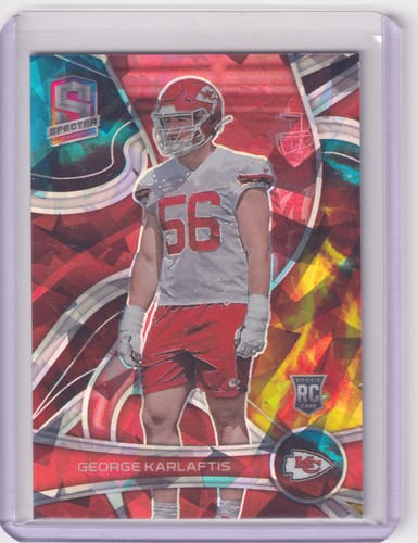 2022 Panini Spectra George Karlaftis RC #184 Astral #/40 Kansas City Chiefs