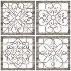 4 Pieces Thicken Rustic Wall Decor Modern Farmhouse Wall Art Decor Wooden Hollow