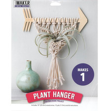 Leisure Arts Macrame Kit Arrow Plant Hanging, Macrame Kits For Adults