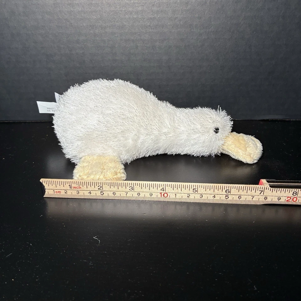 Ganz Webkinz Lil Kinz White Googles With Sealed Code Plush Stuffed Toy Platypus - Image 2 of 3