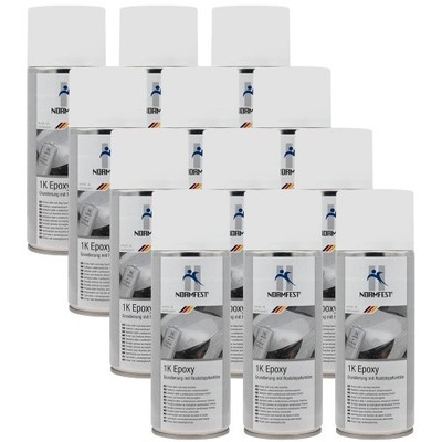 Normfest 1K Epoxy Grundierung mit Roststoppfunktion Füller weiß 12x 400ml