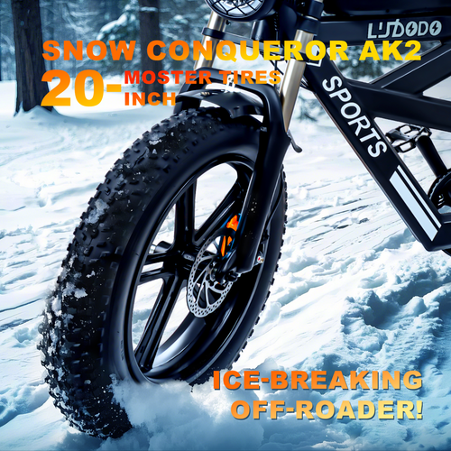 Off-road Electric Bike for Adult 1000W 75Mile 34MPH 20'' Fat Tire Mountain Ebike - Picture 16 of 35
