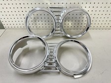 New 1961 Chevy Impala Full Size Headlight Headlamp Bezels W Molding Divider Set