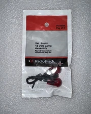 RadioShack Red Snap-In (1/2” Hole) 12VDC Lamp Assembly (2 Pack) 272-0332. New!