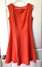 Marc NY Dress Women's 8 Fit Flare Sleeveless Lined Zipper Stretch