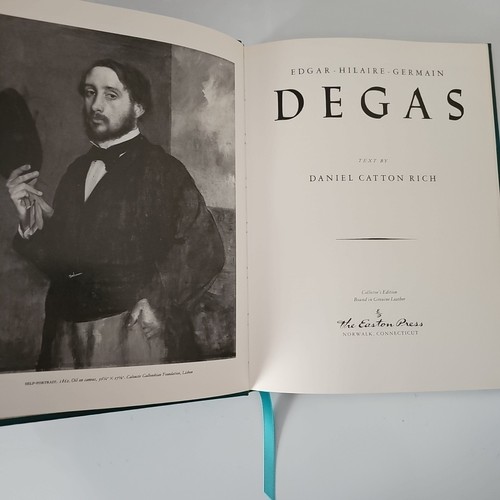 EDGAR DEGAS Leather Bound Gilt Easton Press Rich Daniel Catton 1984 Nice - Picture 7 of 21