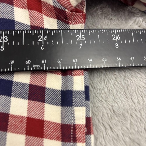 Barbour Button Down Shirt Mens L Red Plaid Regular Fit Embroidered Duck Casual - Picture 16 of 17