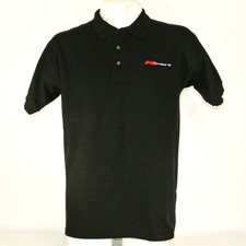 K-MART Vintage Department Store Employee Uniform Polo Shirt Black Size L Large