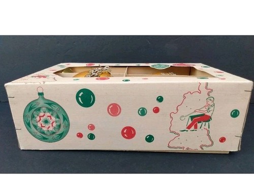 West Germany Vintage Merkur Glas Christbaumschmuck Gold Glitzer 4er Set - Bild 16 von 19