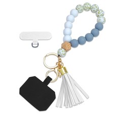 Phone Lanyard Silicone Beaded Phone Wrist Strap Cute Elastic Cell Phone Wrist...