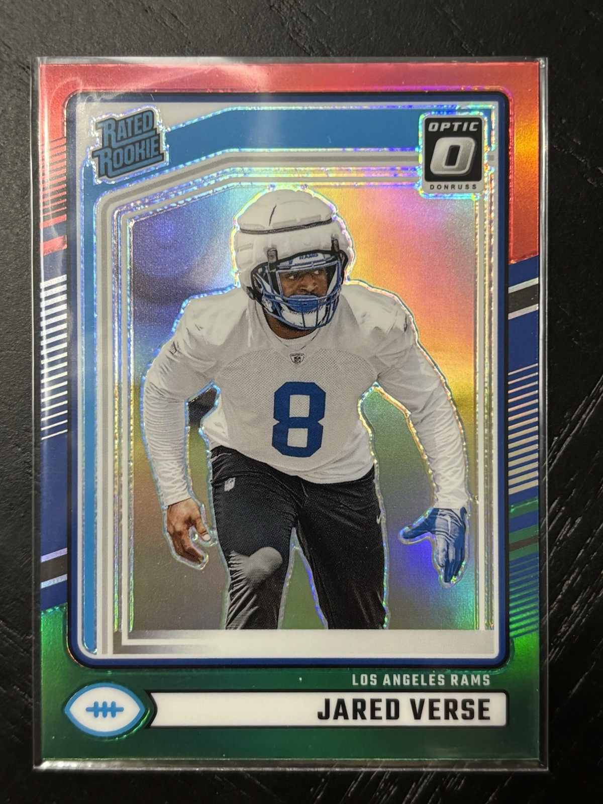 2024 Panini Donruss - Rated Rookie Jared Verse #341 Optic Preview Red & Green